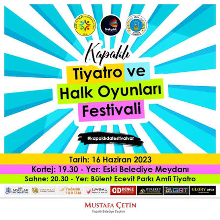 Tiyatro ve Halk Oyunları Festivali oyun afişi